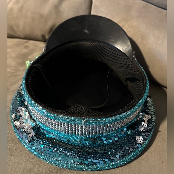 SpiritHoods Oceanic Blue Sequin Seashell Festival Captain Hat - Picture 3 of 3